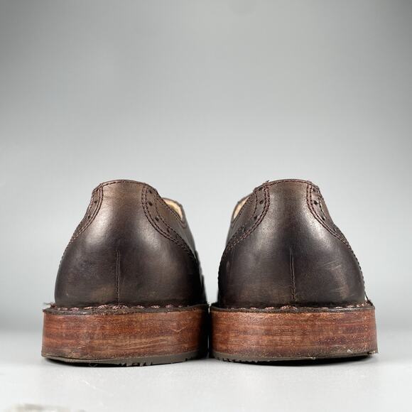 Sebago Handcrafted Men’s Size 8 D Brown Leather Brogue Oxfords Dress Shoes GUC main image 6